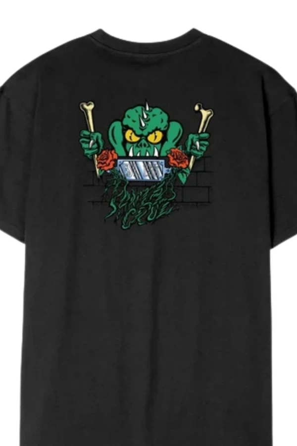 SANTA CRUZ T-Shirts Rankine Monster T-Shirt - BLACK