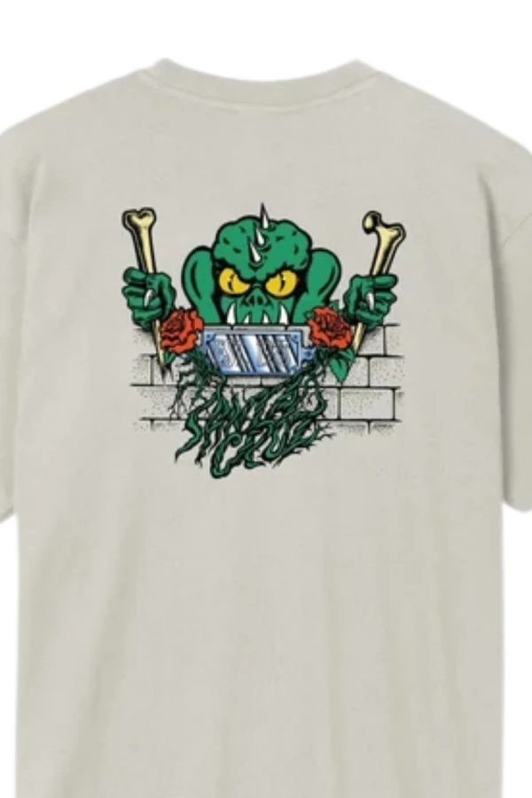 SANTA CRUZ T-Shirts Rankine Monster T-Shirt - GREY