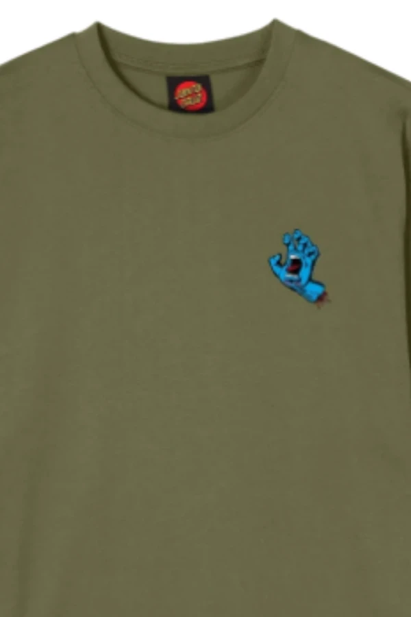 SANTA CRUZ T-Shirts Screaming Hand Chest T-Shirt - 