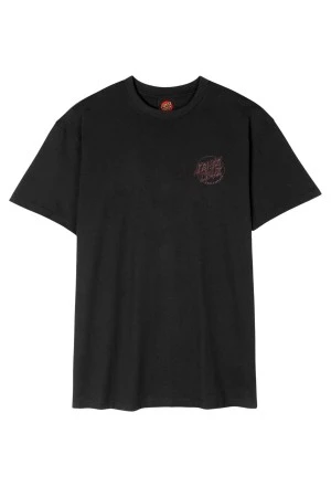 SANTA CRUZ T-Shirts Scourge Dot T-Shirt - BLACK
