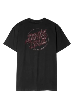 SANTA CRUZ T-Shirts Scourge Dot T-Shirt - BLACK