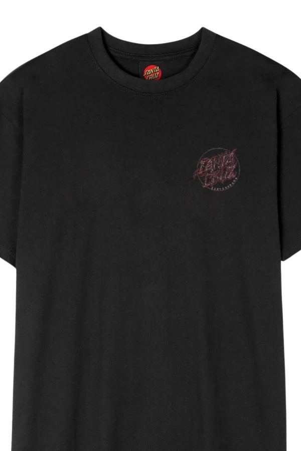SANTA CRUZ T-Shirts Scourge Dot T-Shirt - BLACK