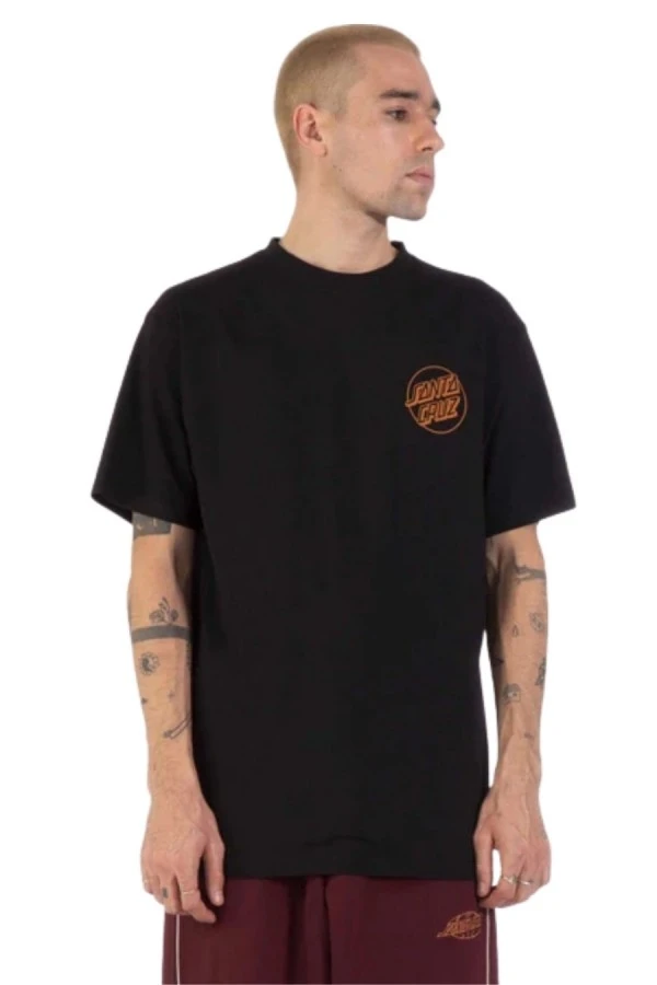 SANTA CRUZ T-Shirts Forging Dot T-Shirt - BLACK