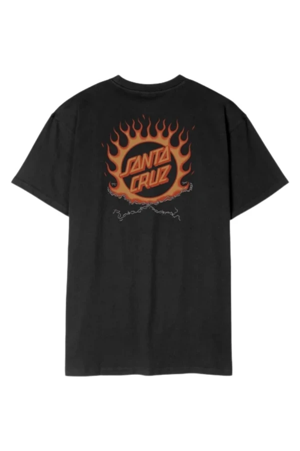 SANTA CRUZ T-Shirts Forging Dot T-Shirt - BLACK