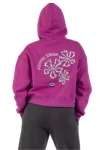 SANTA CRUZ Women’s Chrome Flower Stack Hood Hoodie – Purple