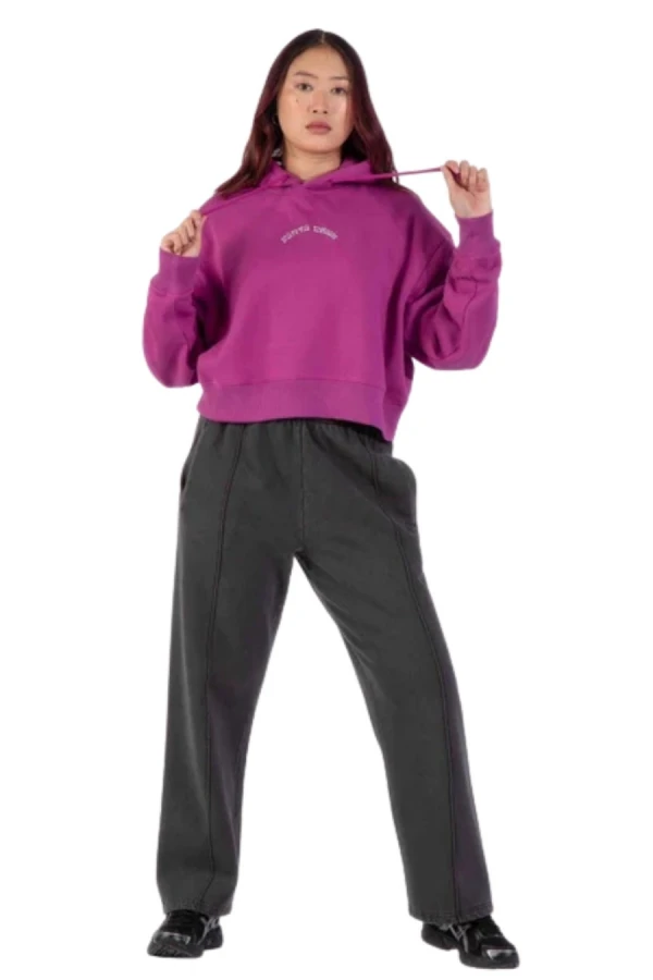 SANTA CRUZ Women’s Chrome Flower Stack Hood Hoodie – Purple