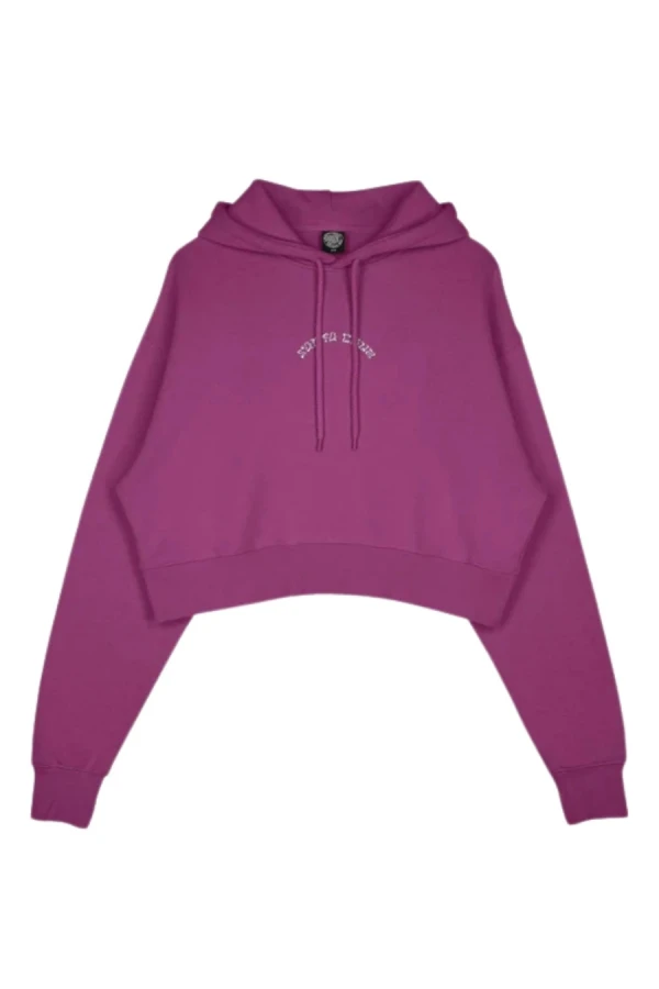 SANTA CRUZ Women’s Chrome Flower Stack Hood Hoodie – Purple