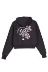 SANTA CRUZ Φούτερ με Κουκούλα Chrome Flower Stack Hood - BLACK