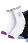 SANTA CRUZ Flower Stripe Socks (2 Pack) - BLACK