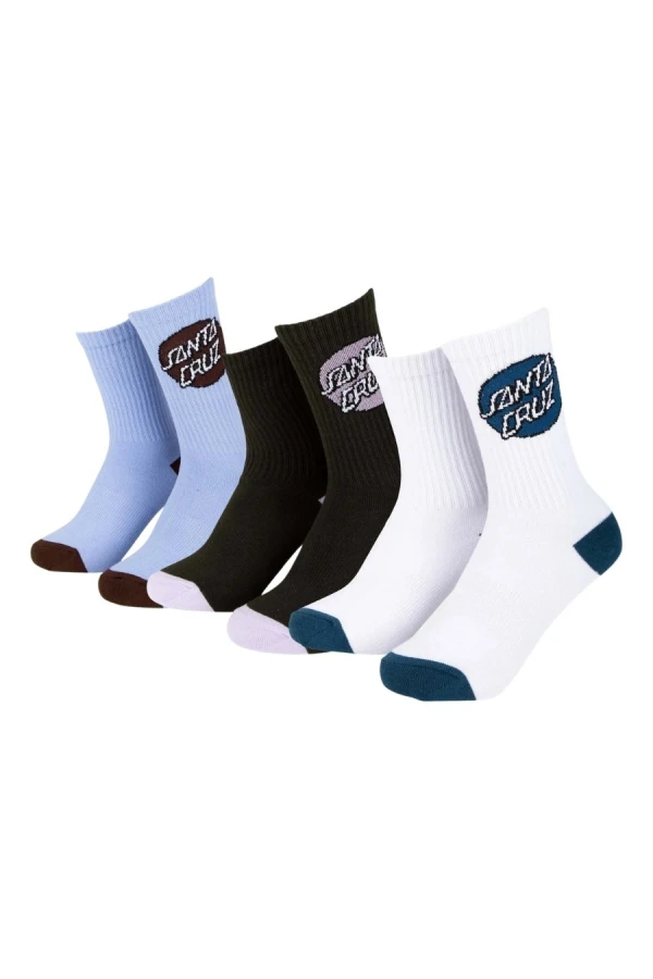 SANTA CRUZ Pop Dot Socks 3 Pack Multi