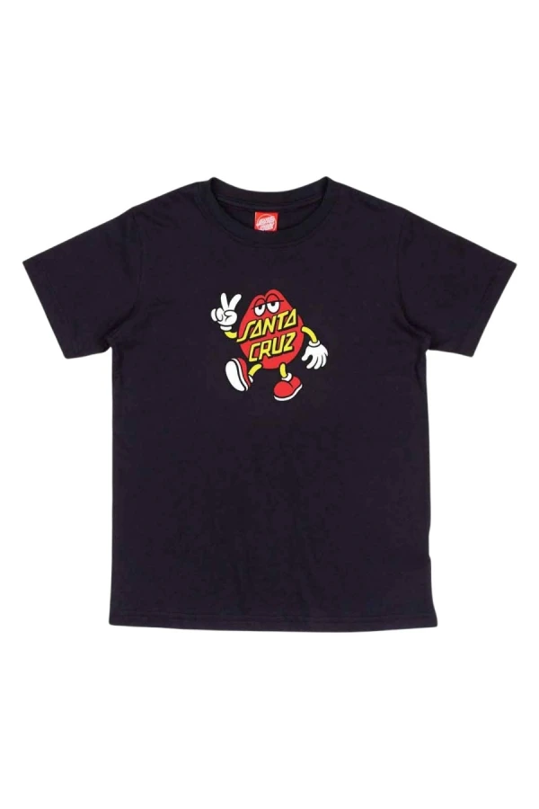 SANTA CRUZ T-Shirts Youth Dot Guy TTE T-Shirt - BLACK
