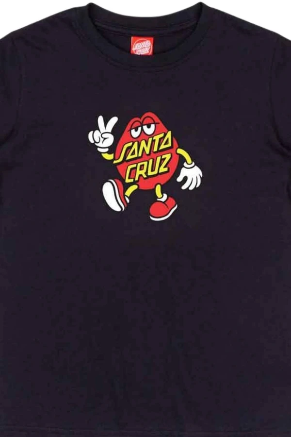 SANTA CRUZ T-Shirts Youth Dot Guy TTE T-Shirt - BLACK