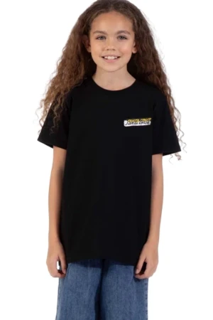SANTA CRUZ T-Shirts Youth Damaged Hand T-Shirt - BLACK