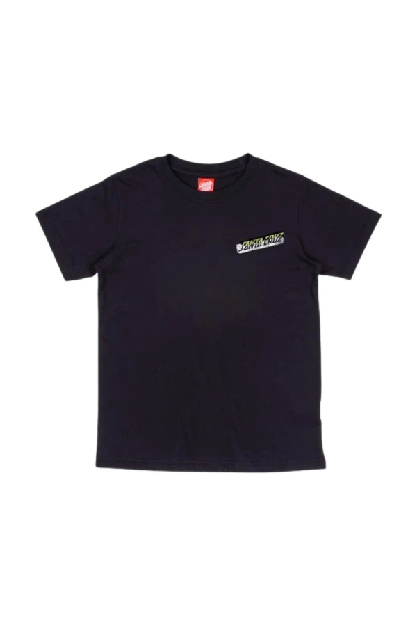 SANTA CRUZ T-Shirts Youth Damaged Hand T-Shirt - BLACK