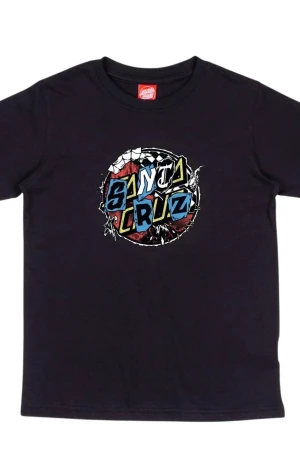 SANTA CRUZ T-Shirts Youth Pay Off Dot Front - BLACK