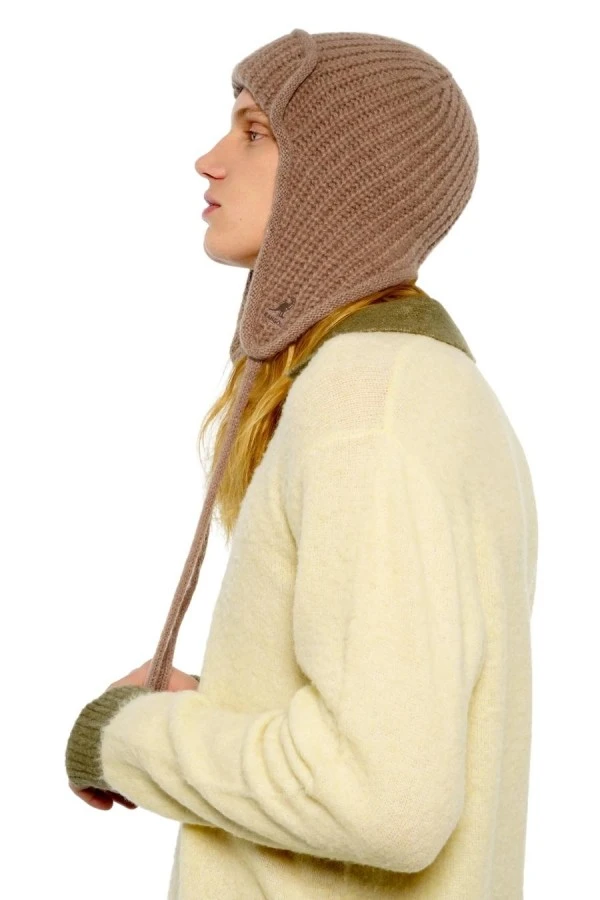 KANGOL Καπέλα TRAPPER MIXED BONNET - BEIGE