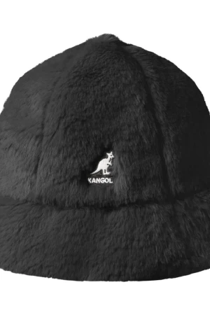 KANGOL Καπέλα Faux Fur Casual - Μαύρο
