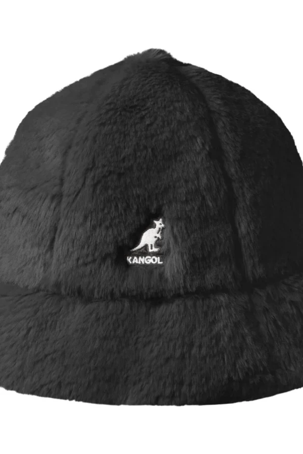 KANGOL Cap Faux Fur Casual - BLACK