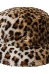 KANGOL Cap FAUX FUR BUCKET - ANIMAL PRINT