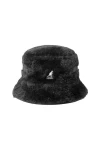 KANGOL Faux Shearling Utility Bucket Καπέλο - Μαύρο