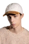 KANGOL Καπέλα SCRIPT FAUX SHERPA 5-PANEL - WHITE