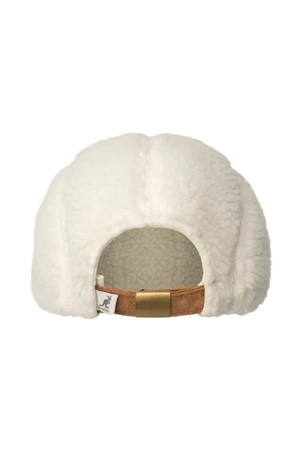 KANGOL Καπέλα SCRIPT FAUX SHERPA 5-PANEL - WHITE
