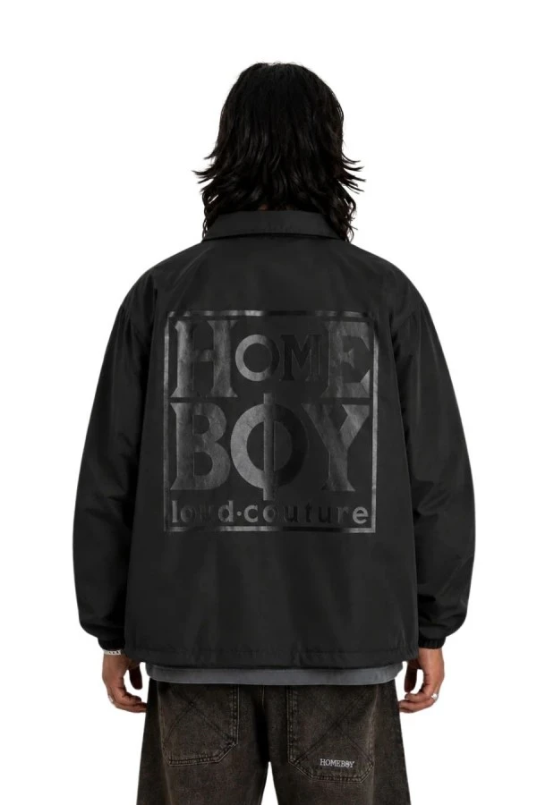HOMEBOY Unisex Coach Jacket - Black
