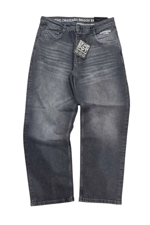 HOMEBOY Unisex Jeans X-TRA BAGGY WISKERS DENIM – Vintage Black