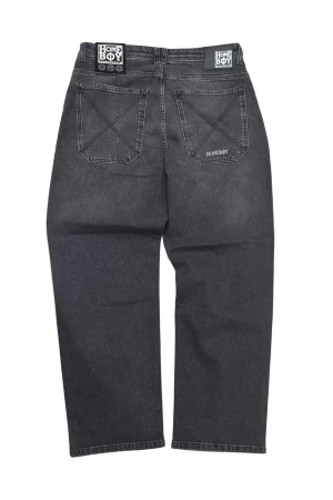HOMEBOY Unisex Jeans X-TRA BAGGY WISKERS DENIM – Vintage Black