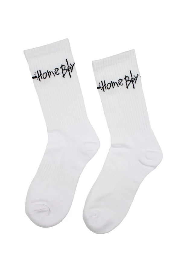 HOMEBOY Κάλτσες PENCIL SOCK (DOUBLE-PACK) - WHITE