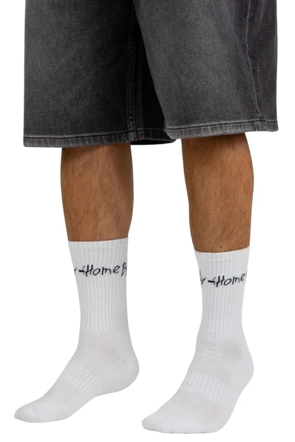 HOMEBOY Κάλτσες PENCIL SOCK (DOUBLE-PACK) - WHITE