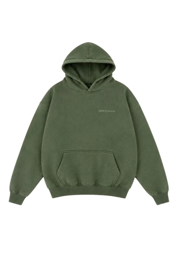 HOMEBOY Unisex OLD SCHOOL PUFFY HOOD - Green