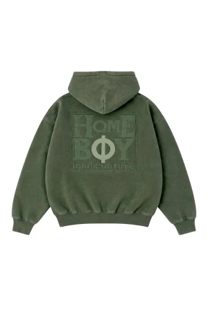 HOMEBOY Unisex OLD SCHOOL PUFFY HOOD - Green
