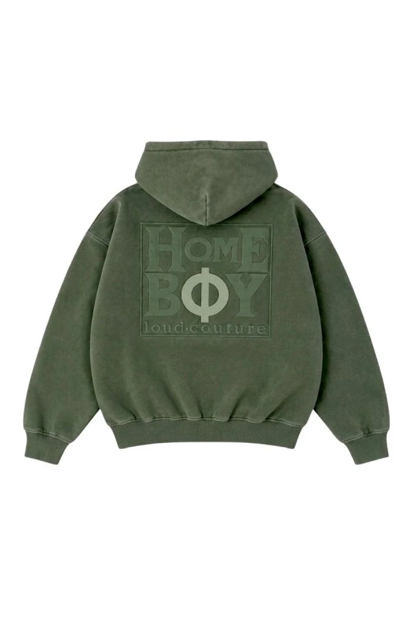 HOMEBOY Unisex OLD SCHOOL PUFFY HOOD - Green