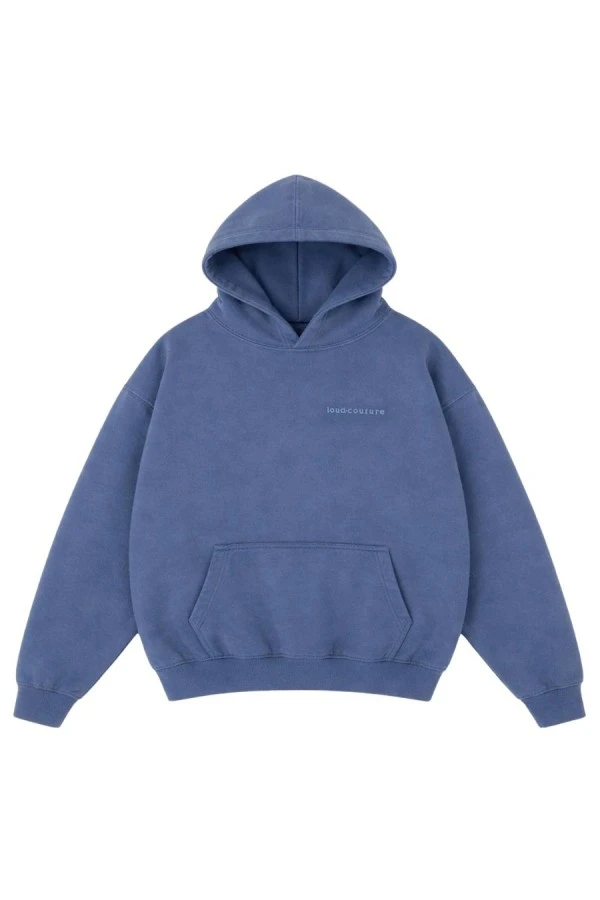 HOMEBOY Unisex OLD SCHOOL PUFFY HOOD - BLUE