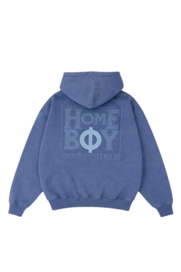 HOMEBOY Unisex OLD SCHOOL PUFFY HOOD - BLUE