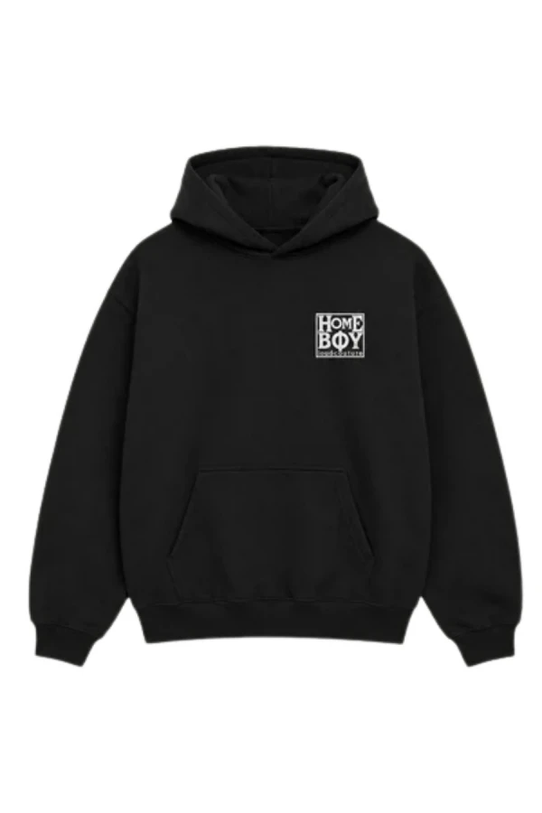 HOMEBOY Φούτερ με Κουκούλα OLD SCHOOL HOOD - BLACK