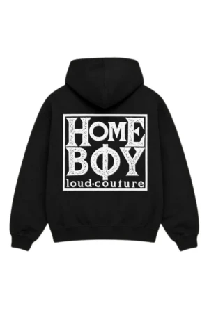 HOMEBOY Φούτερ με Κουκούλα OLD SCHOOL HOOD - BLACK