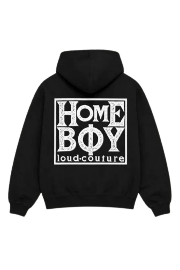 HOMEBOY Φούτερ με Κουκούλα OLD SCHOOL HOOD - BLACK