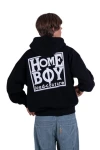 HOMEBOY Φούτερ με Κουκούλα OLD SCHOOL HOOD - BLACK