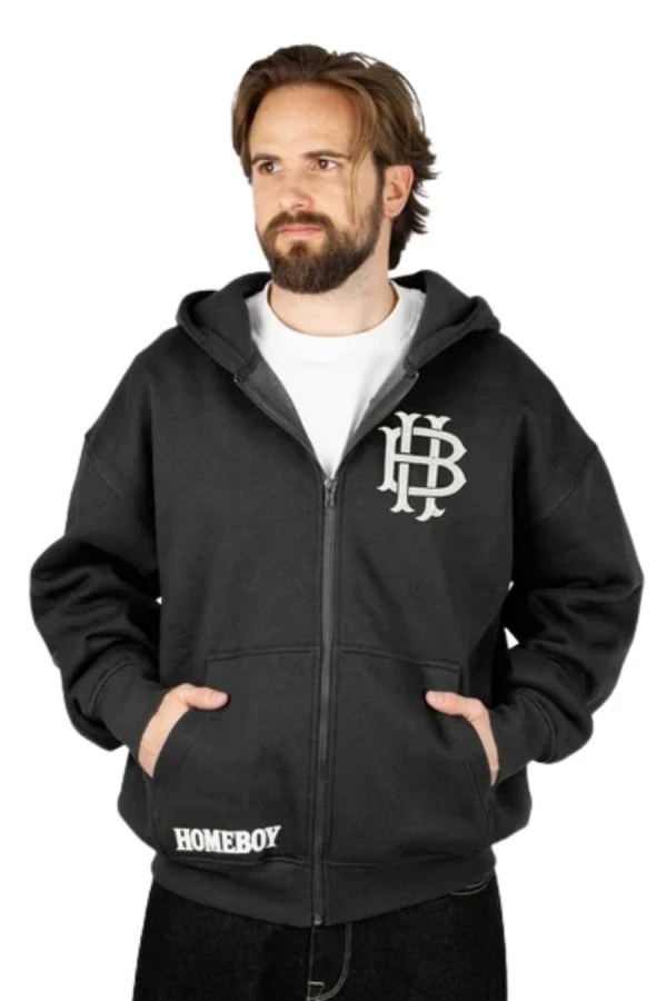HOMEBOY Ζακέτες MONOCHROM HOODED JACKET - BLACK