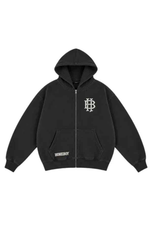 HOMEBOY Ζακέτες MONOCHROM HOODED JACKET - BLACK