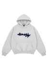 HOMEBOY Φούτερ με Κουκούλα PENCIL CHENILLE HOOD - GREY
