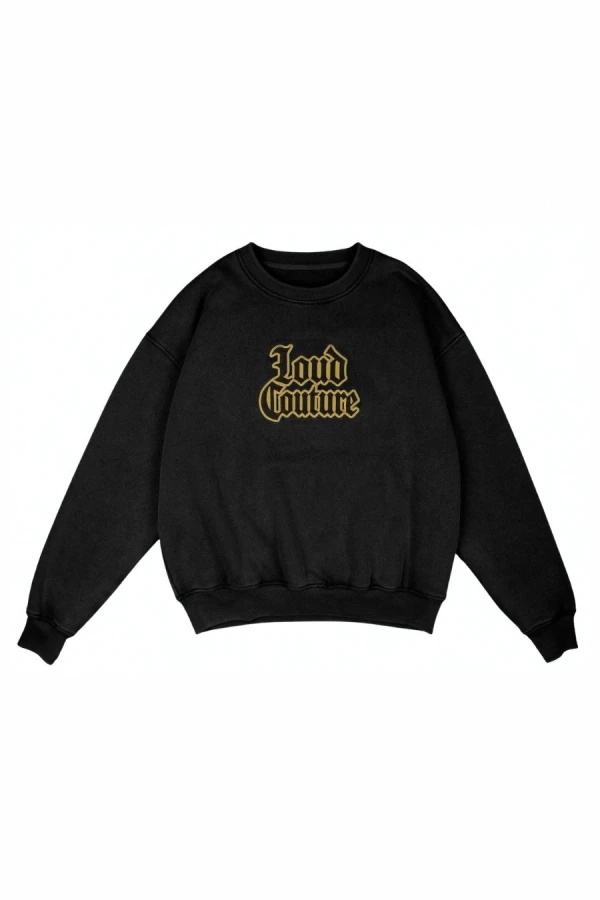 HOMEBOY Φούτερ λαιμόκοψη LOUD COUTURE CREW - BLACK