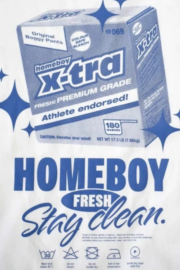 HOMEBOY T-Shirts STAY CLEAN TEE - WHITE