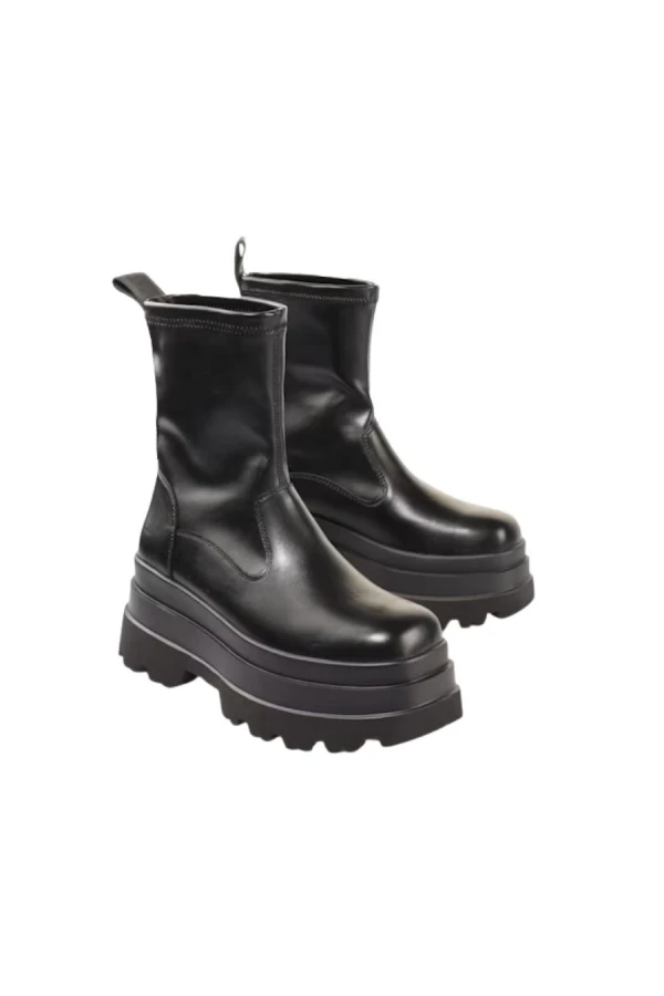 BUFFALO Γυναικεία Μποτάκια JUPITER SOCK BOOT - Μαύρα