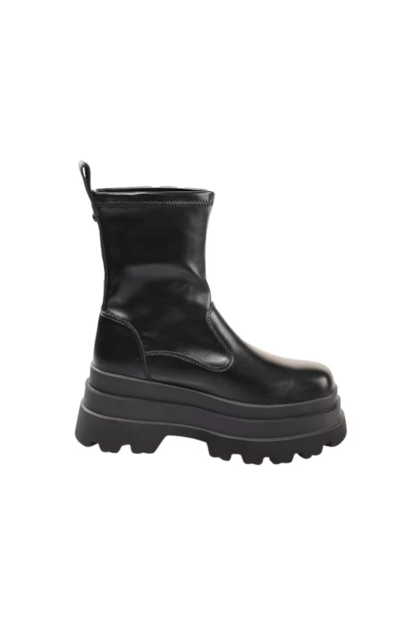 BUFFALO Γυναικεία Μποτάκια JUPITER SOCK BOOT - Μαύρα