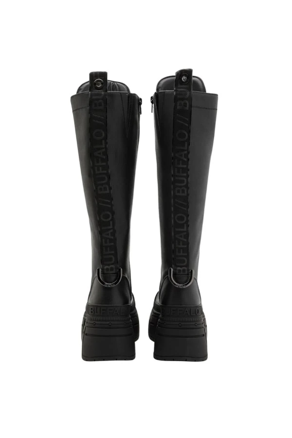 BUFFALO Women's GOSPHER LACE UP HI Boots - Black