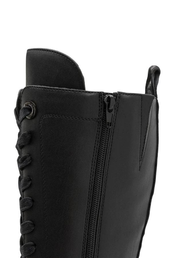 BUFFALO Women's GOSPHER LACE UP HI Boots - Black