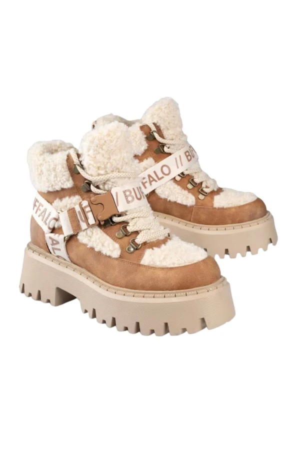BUFFALO Women's ASPEN COM MID WARM Boots - Beige